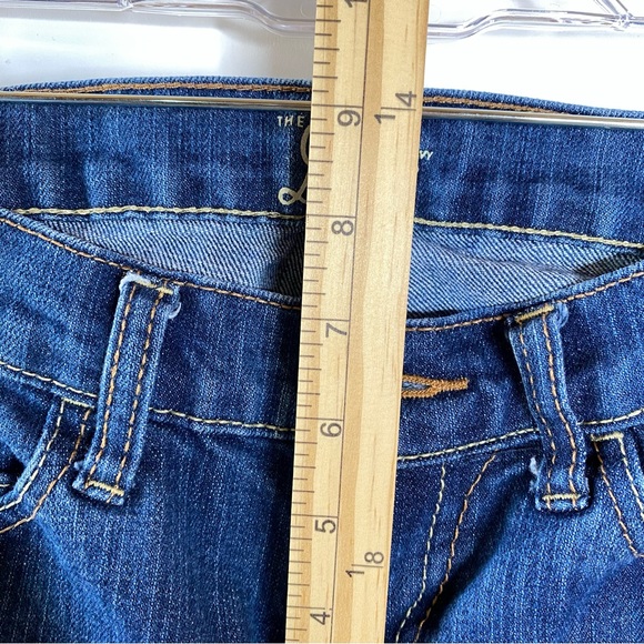 Old Navy Womens Diva Jeans Sz 0 Blue Med Wash Bootcut Stretch Denim Low Rise - Picture 9 of 10